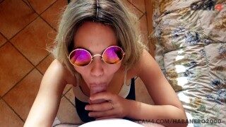 College Girlfriend Gets a Load All Over her Sunglasses | CAM4