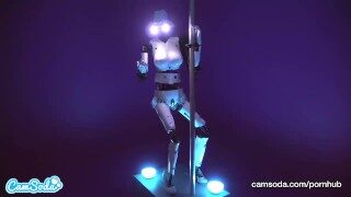 CamSoda – Sex Robot cam girl twerks and orgasms